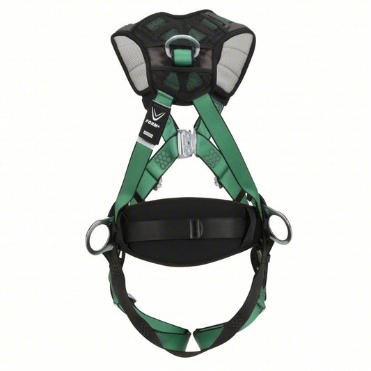 MSA Fall Protection Harness: Climbing/Confined Spaces/Positioning, Vest Harness, Quick-Connect