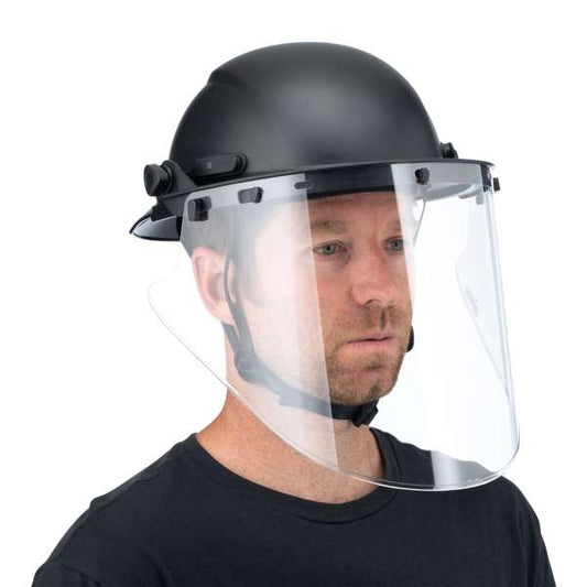 865-0 Hardknock Visor, Premium Clear, Polycarbonate High Heat