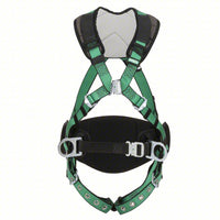 MSA Fall Protection Harness: Climbing/Confined Spaces/Positioning, Vest Harness, Quick-Connect