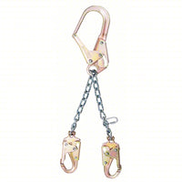 MSA Positioning Lanyard: Stainless Steel Snap Hook, Steel Snap Hook, 13 in Lg, 310 lb Capacity