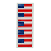 810-S Hardknock USA Flag Sticker