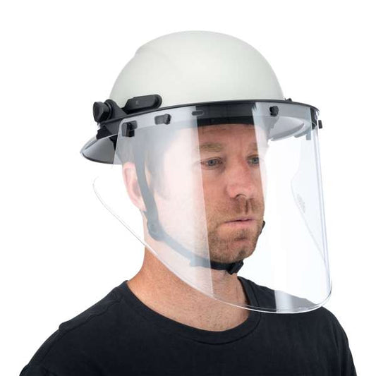 865-0 Hardknock Visor, Premium Clear, Polycarbonate High Heat