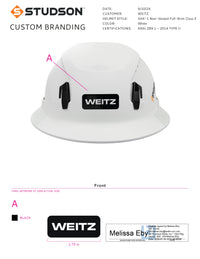 SHK-1 Full Brim Non-Vented Weitz Logo